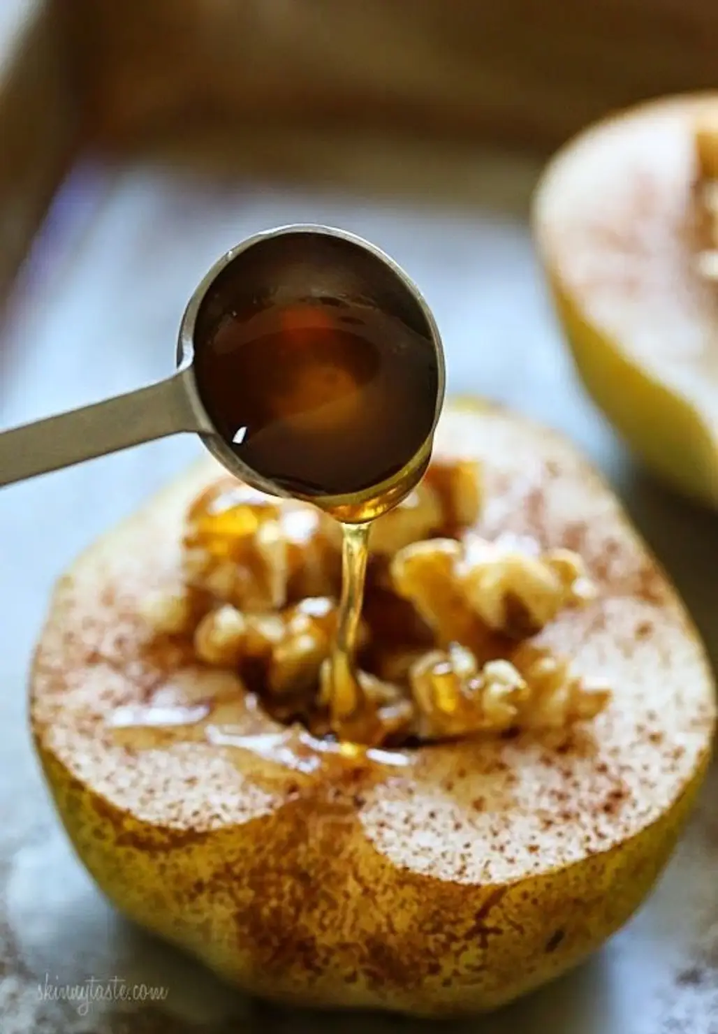 Baked Pears with Walnuts & Honey
