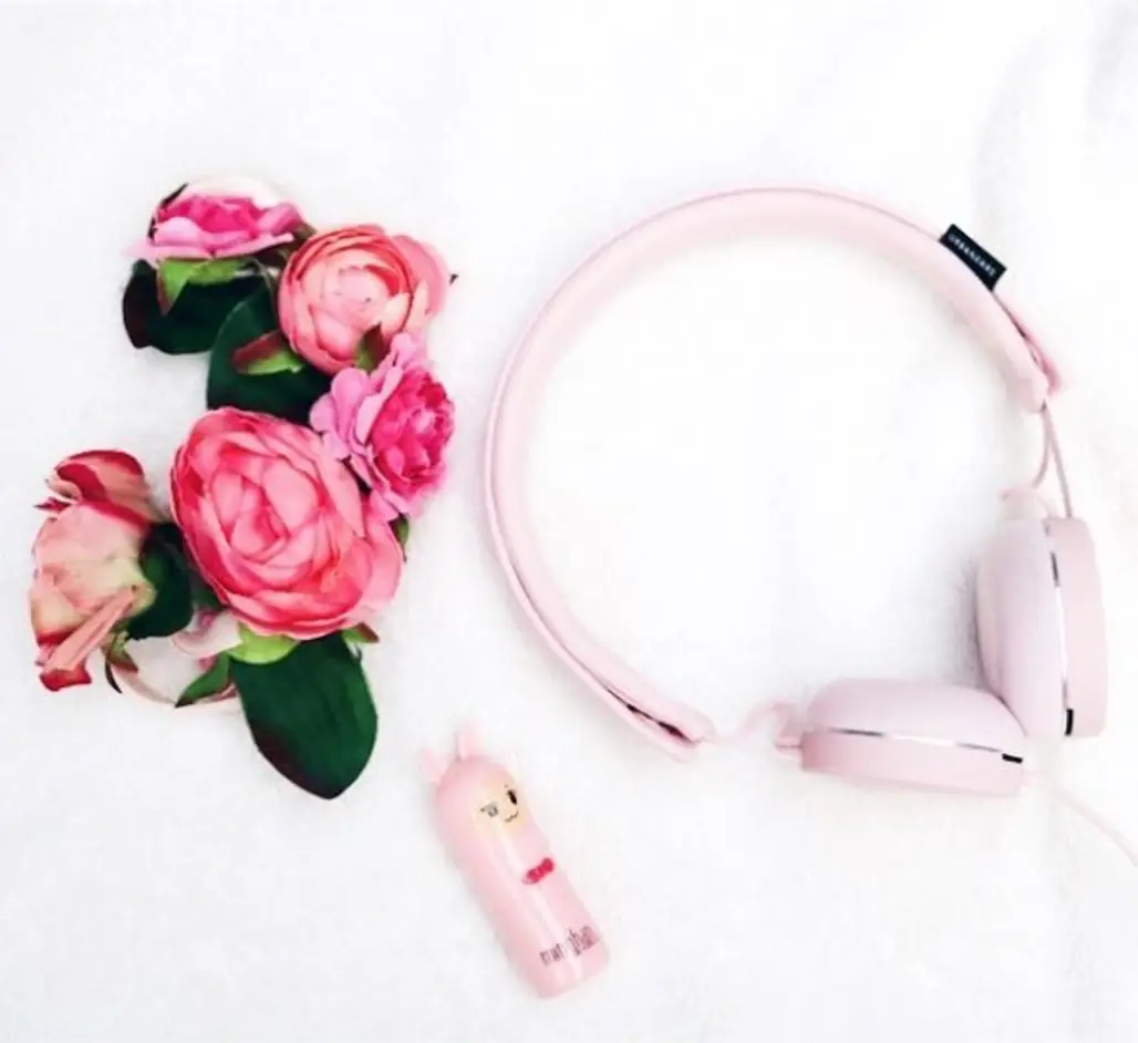 pink, flower, fashion accessory, petal, audio equipment,