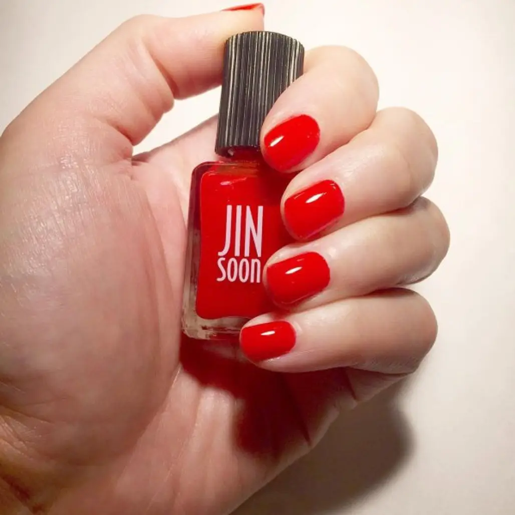 red, color, nail, manicure, lip,