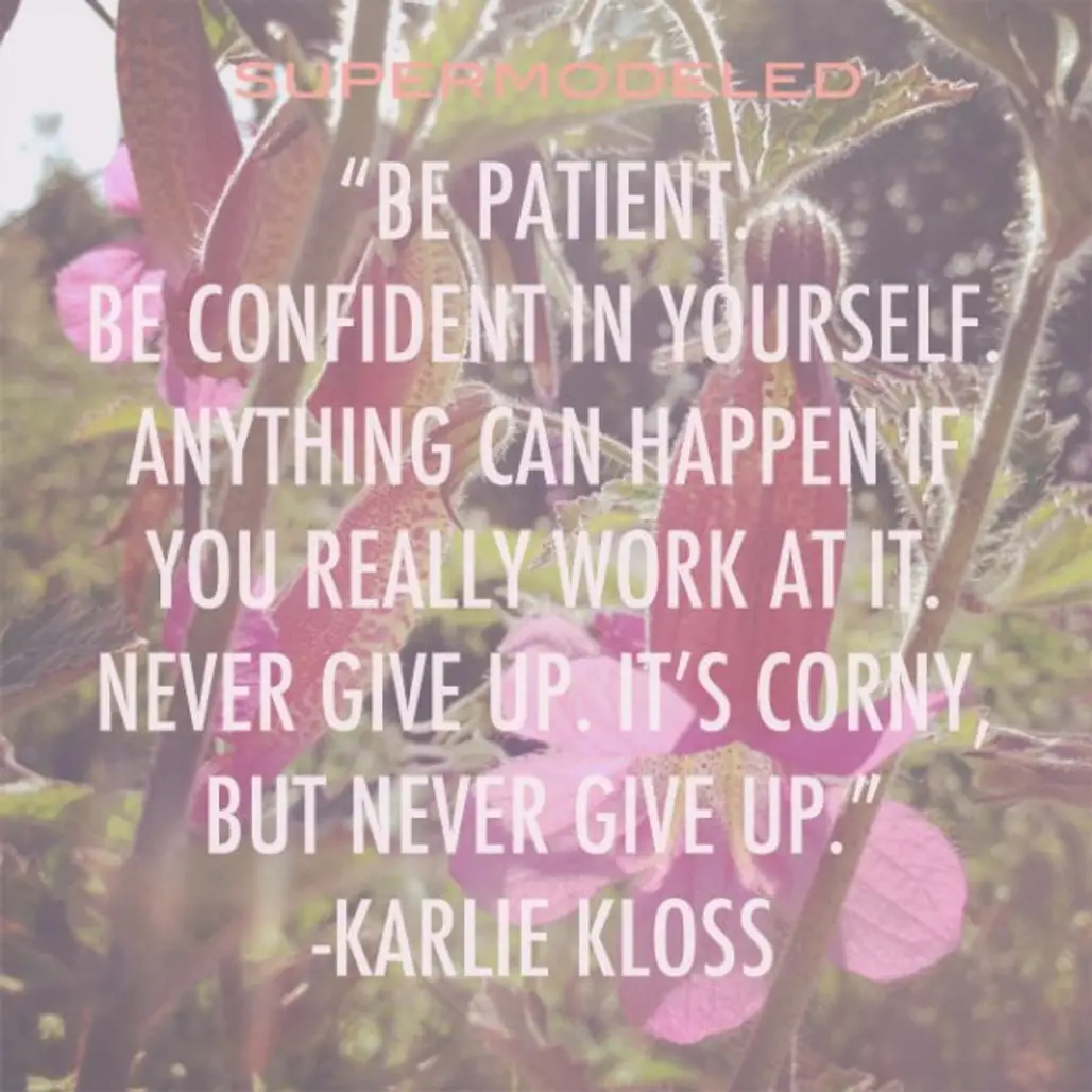 Karlie Kloss on Perseverance
