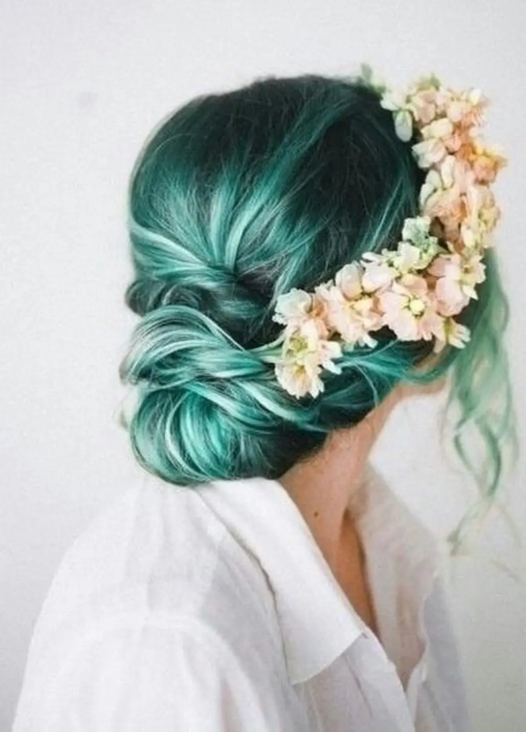 hair,clothing,hairstyle,fashion accessory,flower,