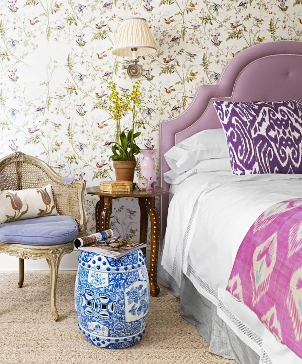 room, purple, pink, bed sheet, living room,
