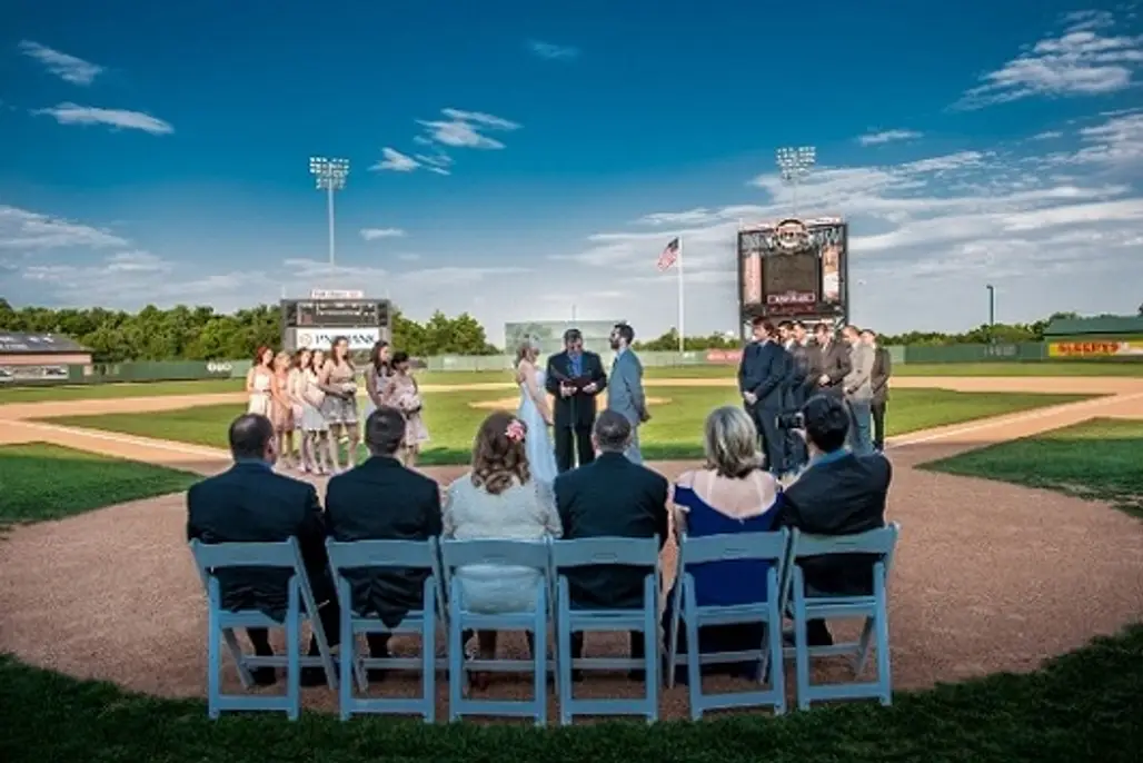 Baseball Theme Wedding Ceremony...