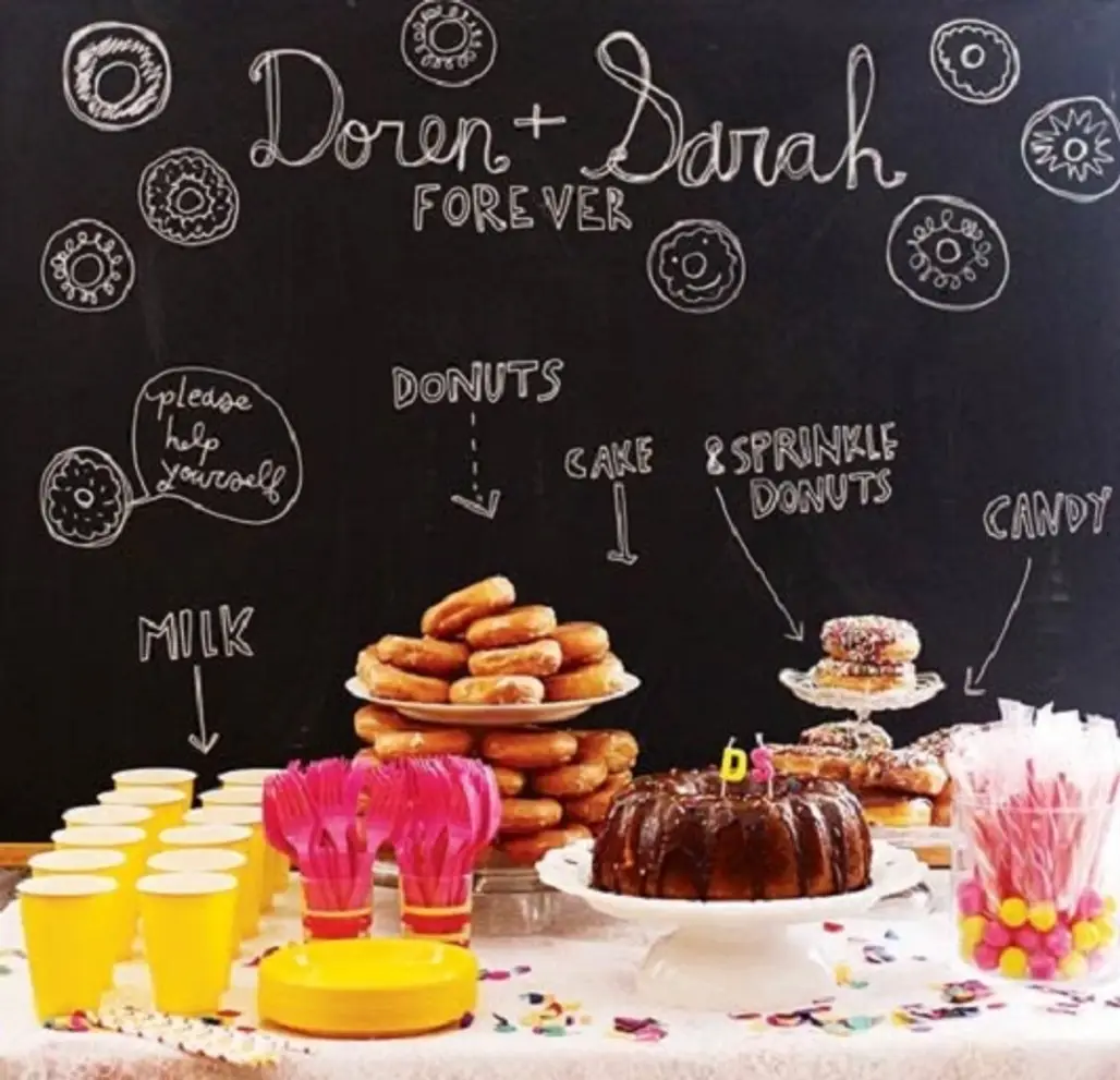 Chalkboard Wedding Dessert Table...