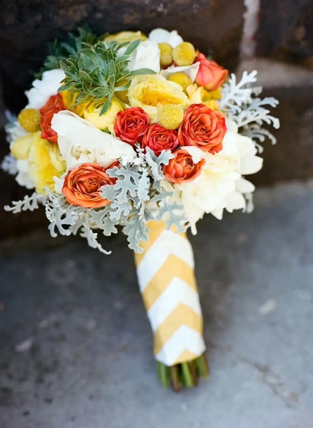 Chevron Themed Wedding Bouquet...