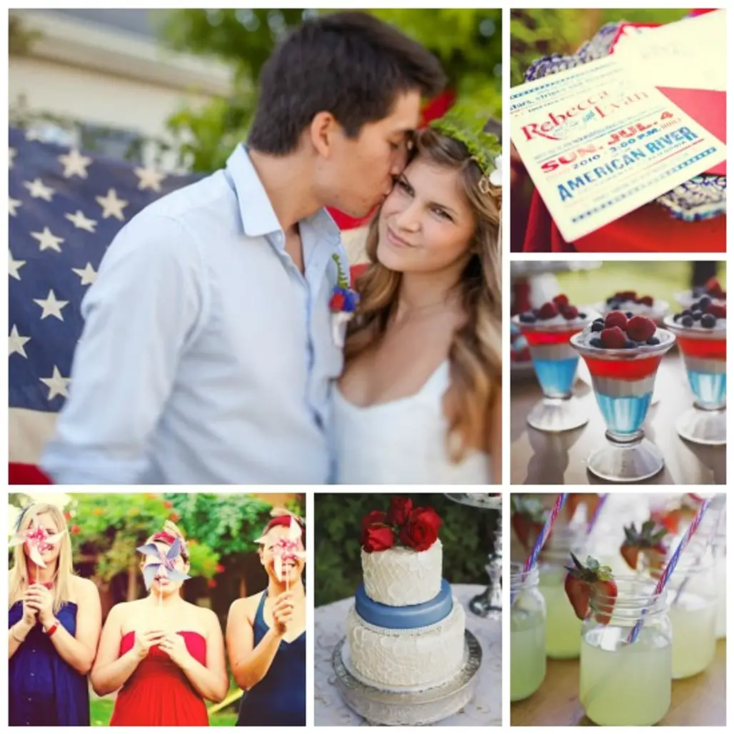 4th of July Holiday Theme Wedding...