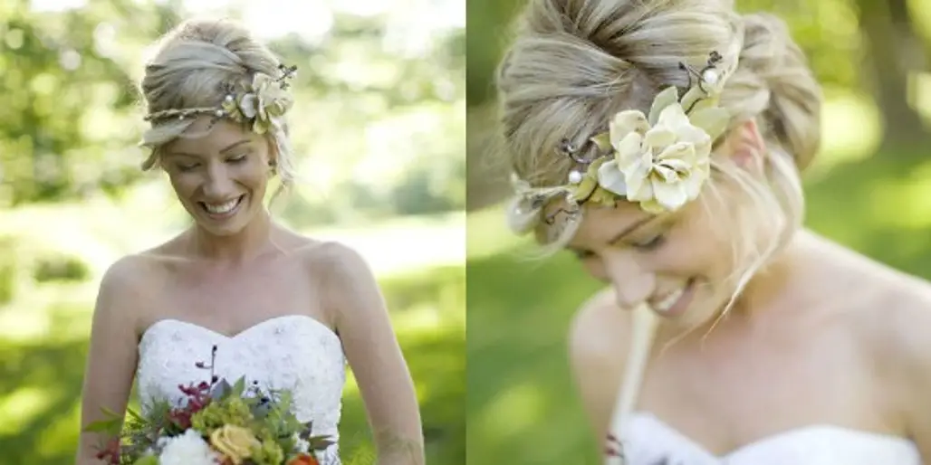 Simple Bridal Floral Crown...