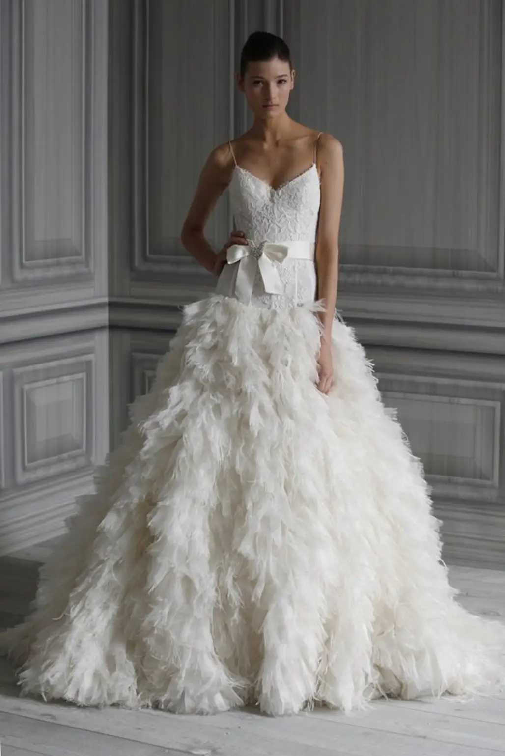 Feather Themed Wedding Dress...