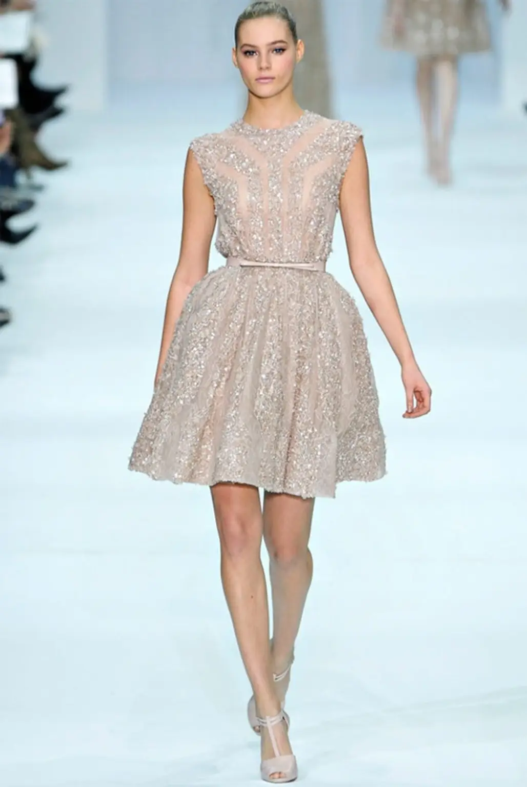 Elie Saab Short Glitter Wedding Dress...