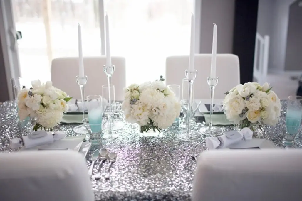 Sparkly Wedding Table Cloth...