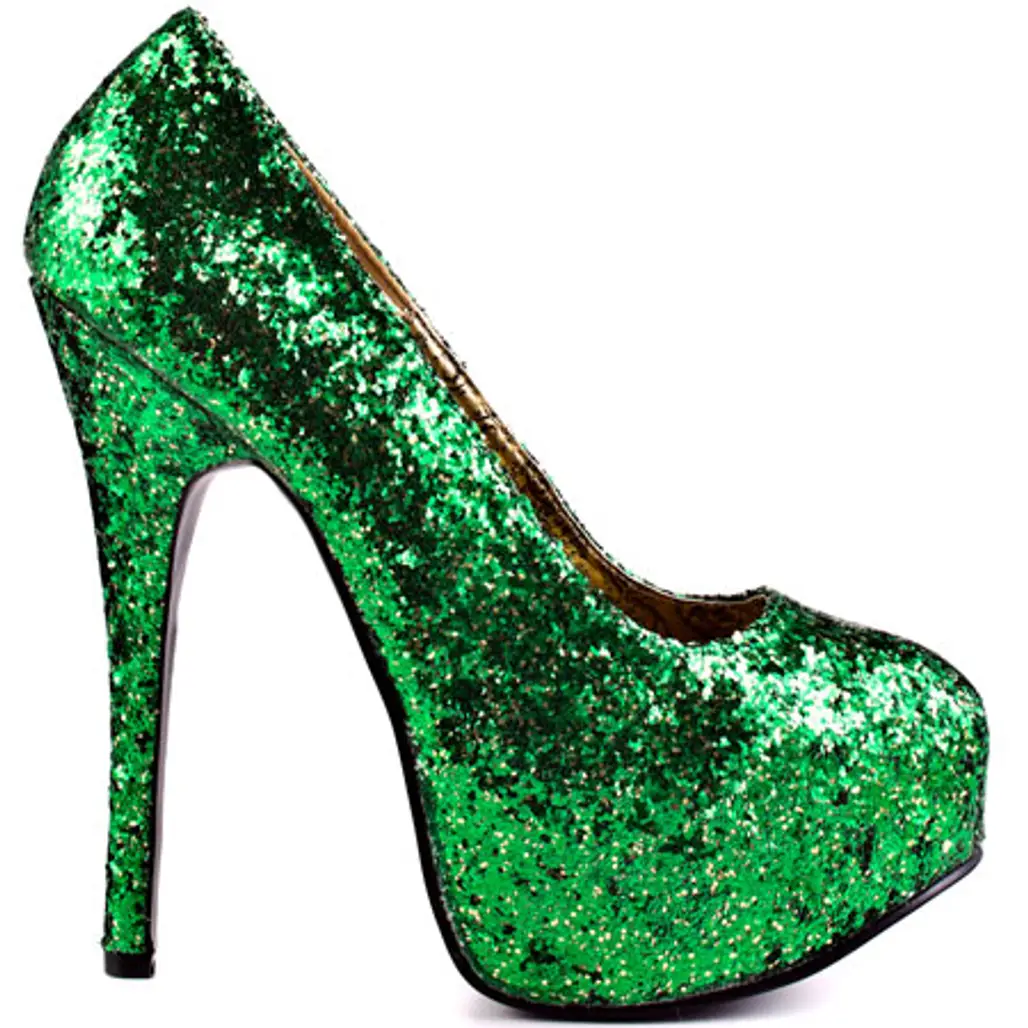 Sparkling Emerald Wedding Shoes...