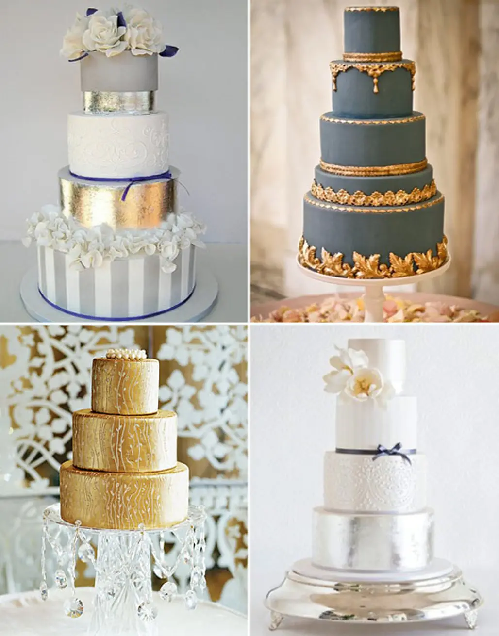Metallic Wedding Cake...