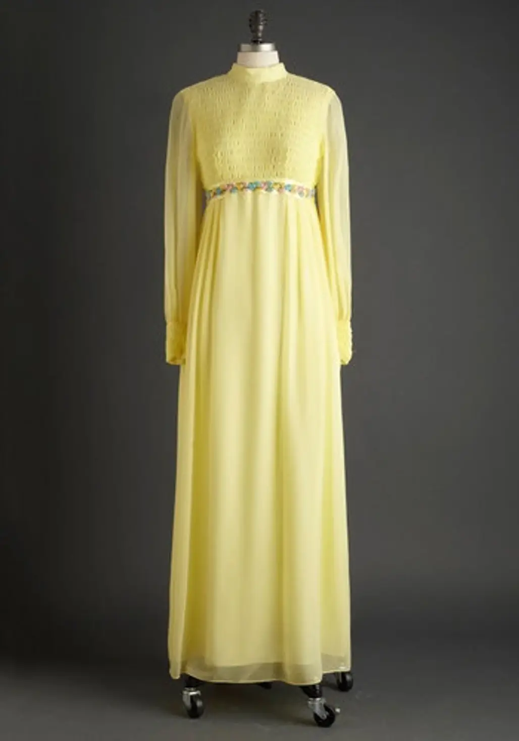 1970s Yellow Vintage Wedding Dress
