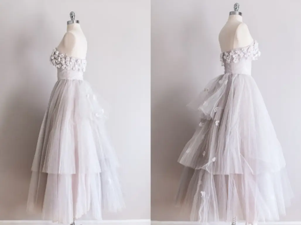 1950s Tulle Vintage Wedding Dress