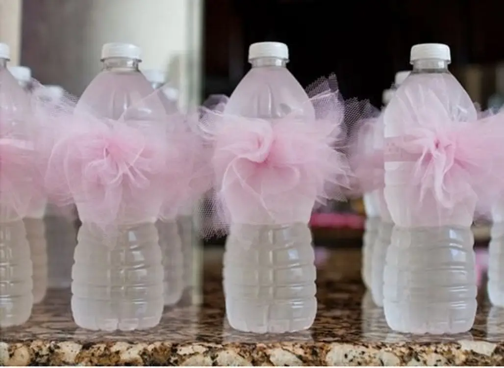 Pink Tutu Water Bottles