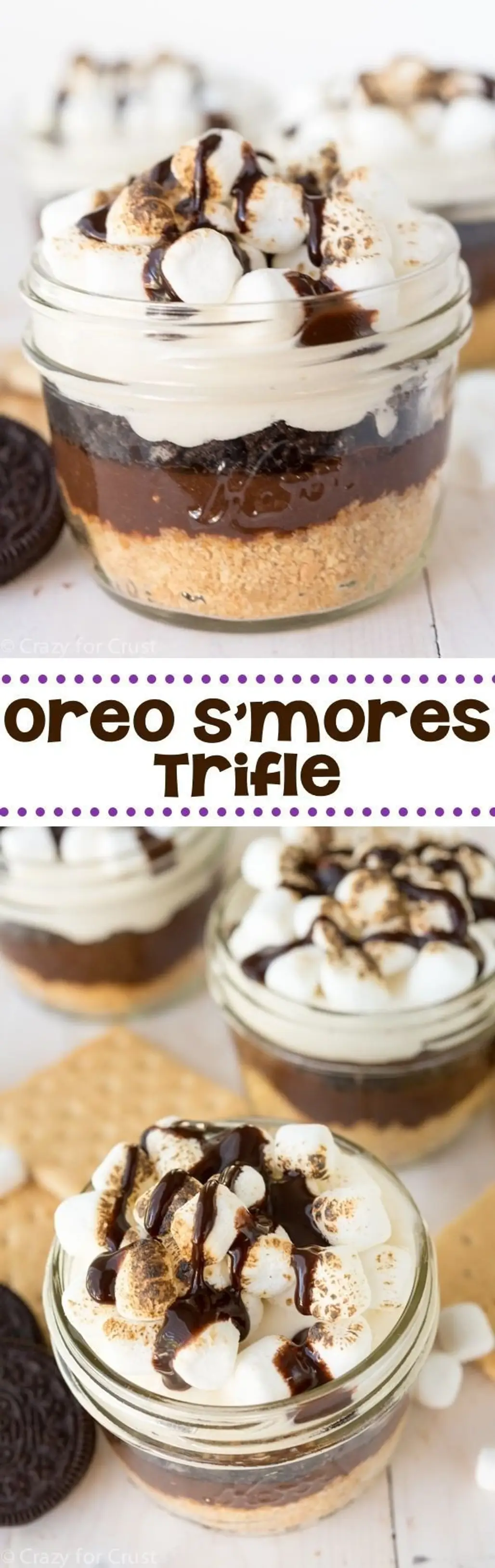 No Bake Oreo S'more Trifle