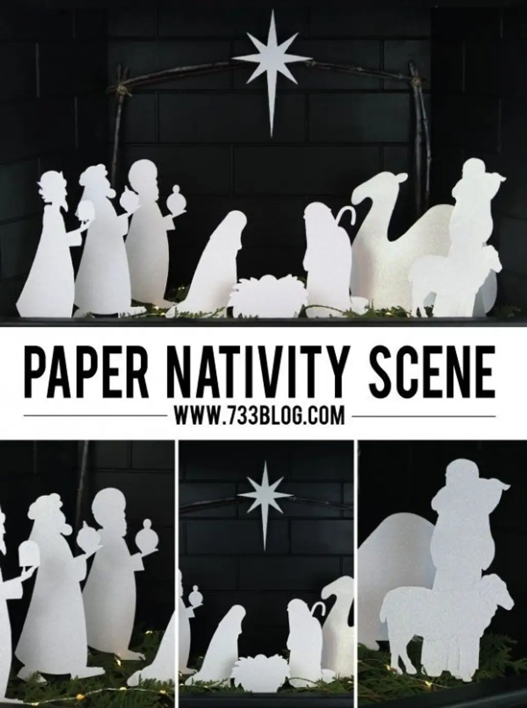 Paper Nativity Scene