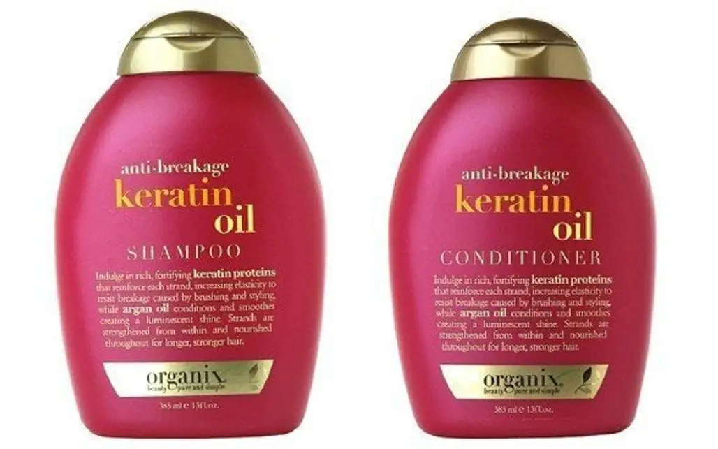 OGX anti-breakage Keratin Oil Shampoo and Conditioner for Weak or Damaged Hair