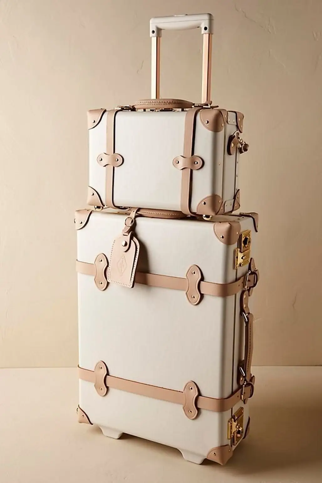Suitcase, Baggage, Beige, Hand luggage, Bag,