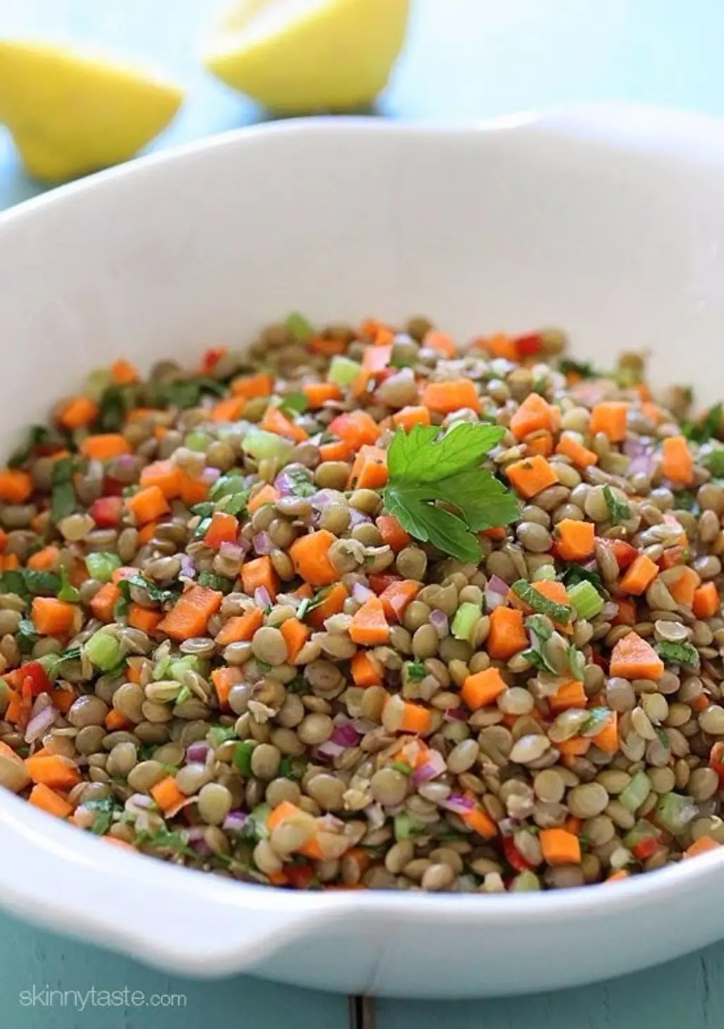 Healthy Lentil Vegan Salad