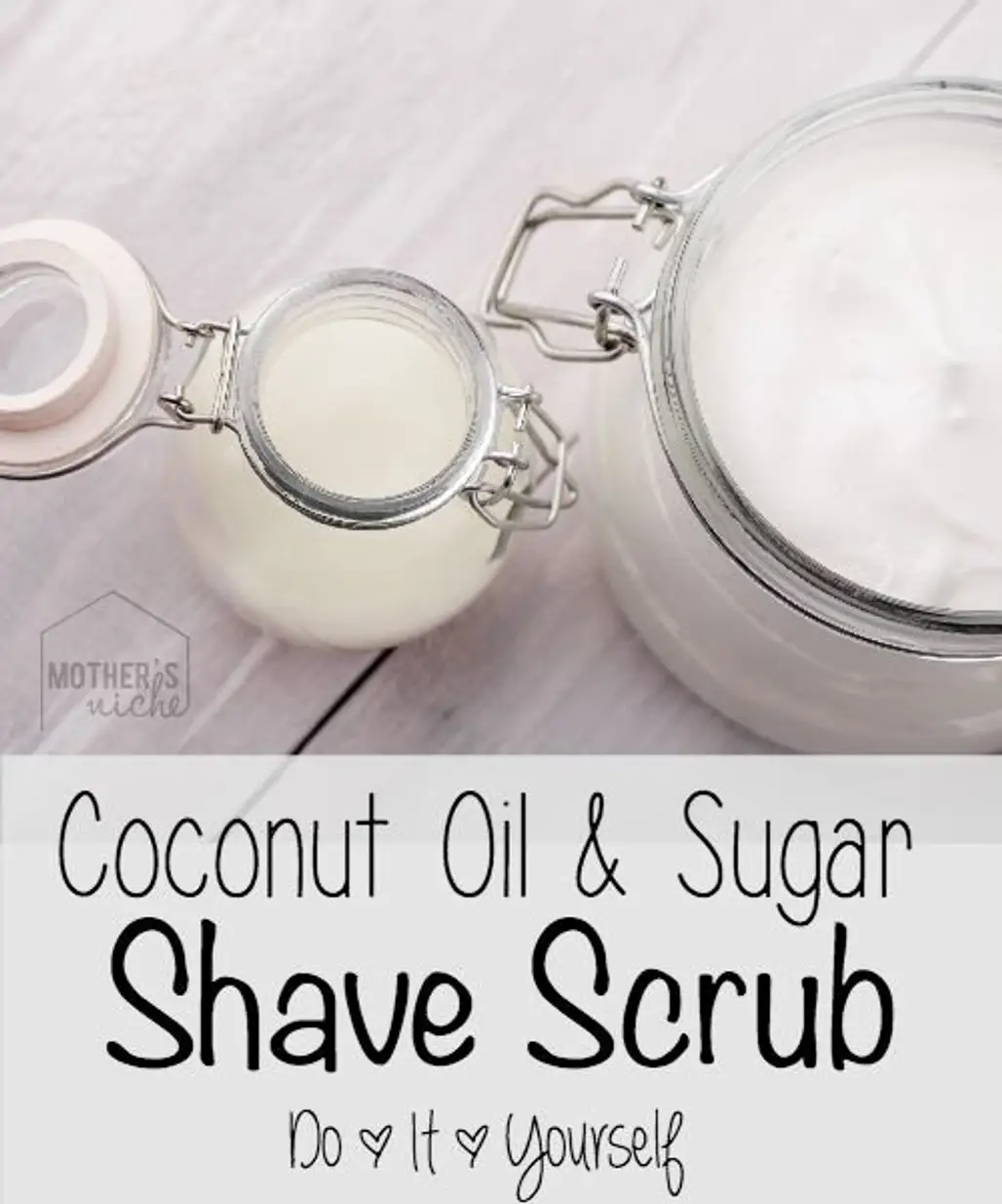 Coconut Oil and Sugar Shave Scrub