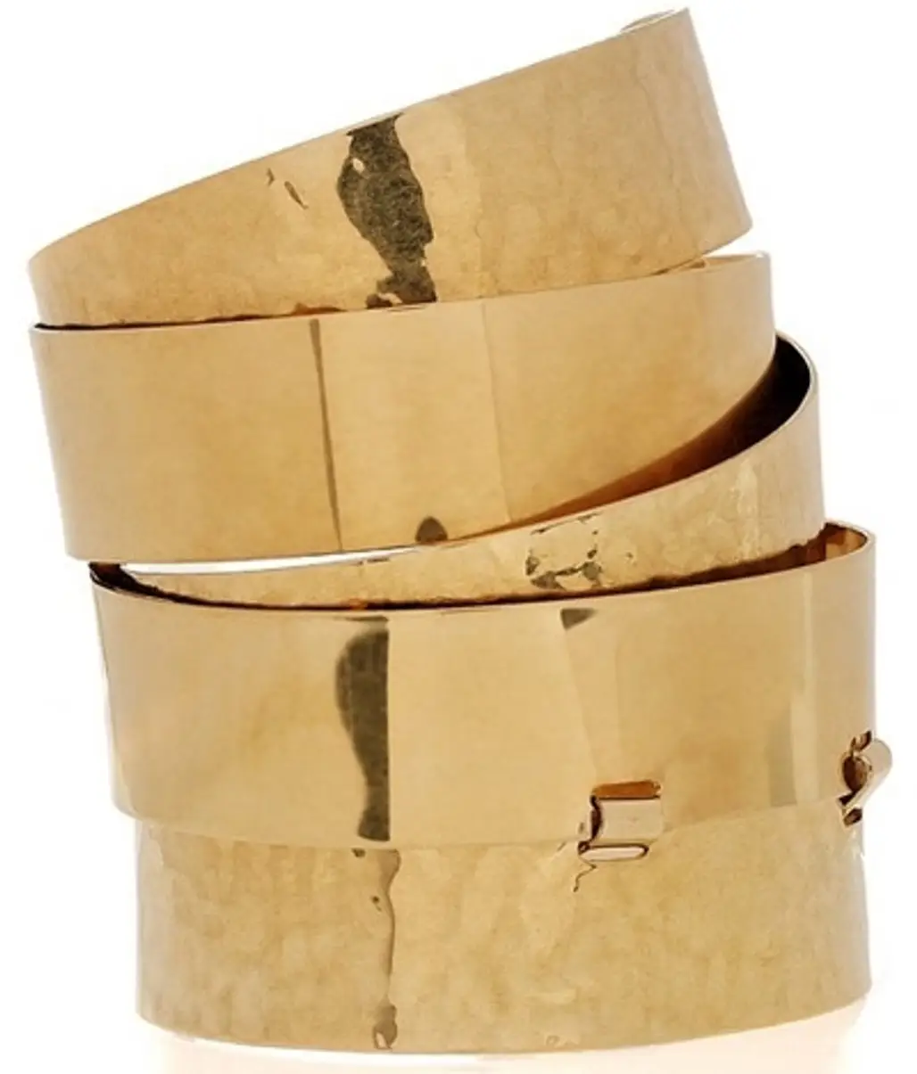 Etro Hammered Gold-Plated Cuff