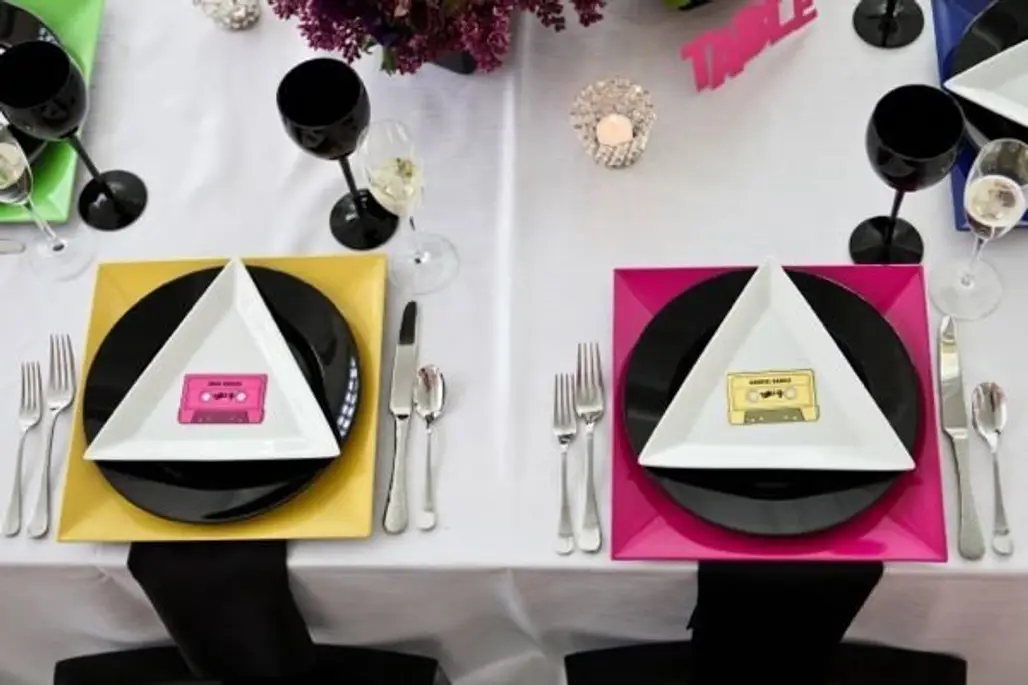 Neon 80s Inspired Tablescape