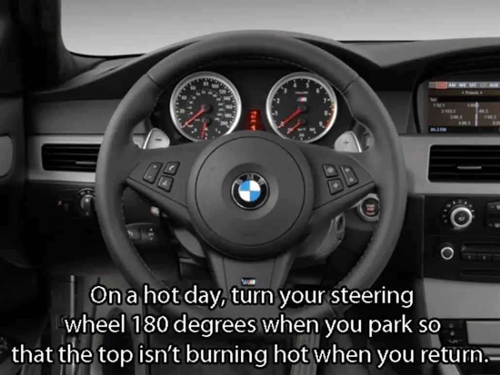 Avoid Burning Steering Wheels