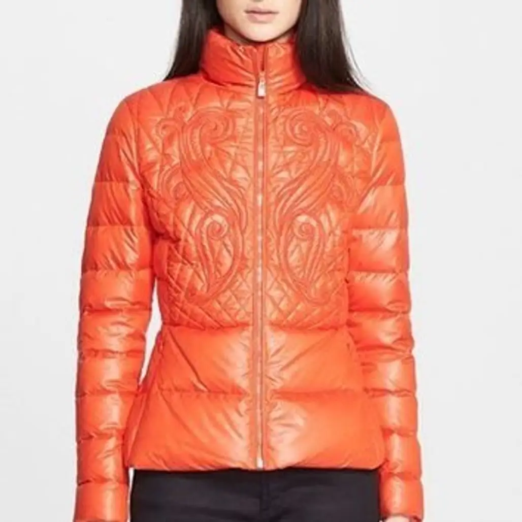 Women's Versace Collection Quilted Puffer Coat