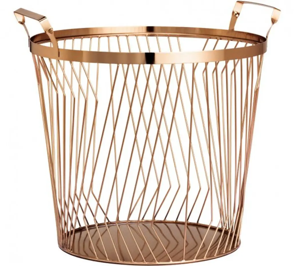Large COPPER Wire Basket
