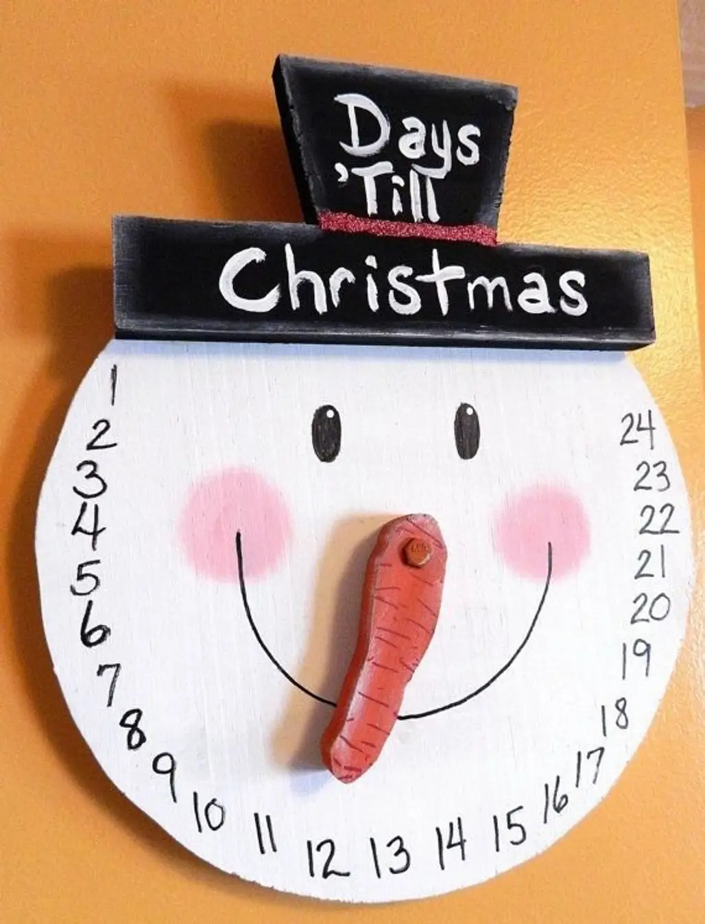 Snowman COUNTDOWN to Christmas Wall Hanging