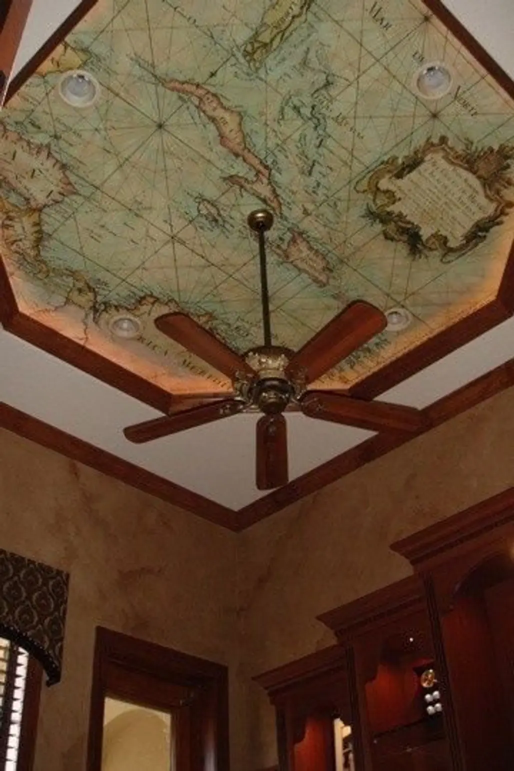Wallpaper with an Old Nautical Map