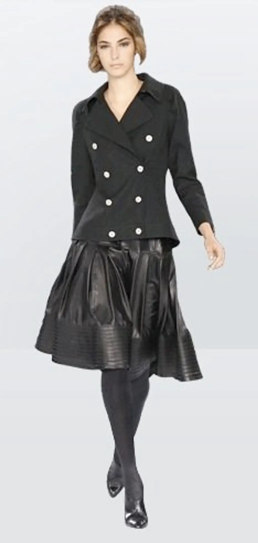 Wool Jacket and a Leather Skirt