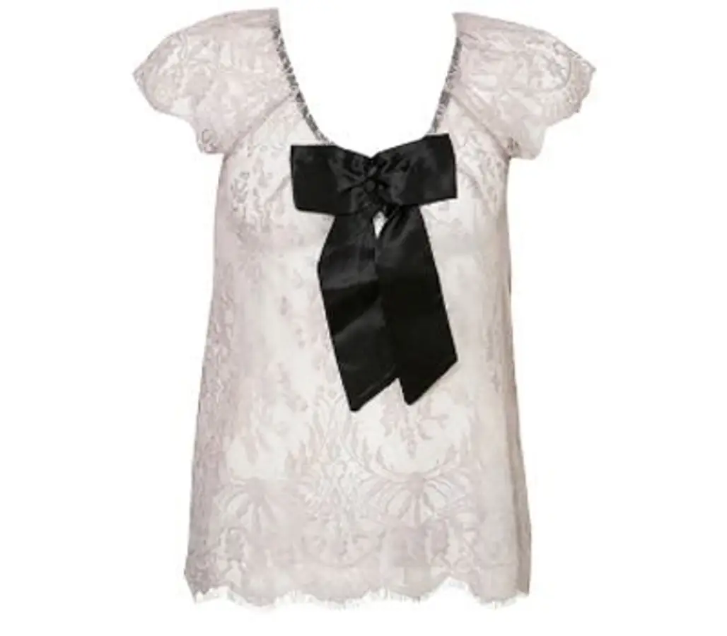 Lace Bow Top - Sexy Top for Going out