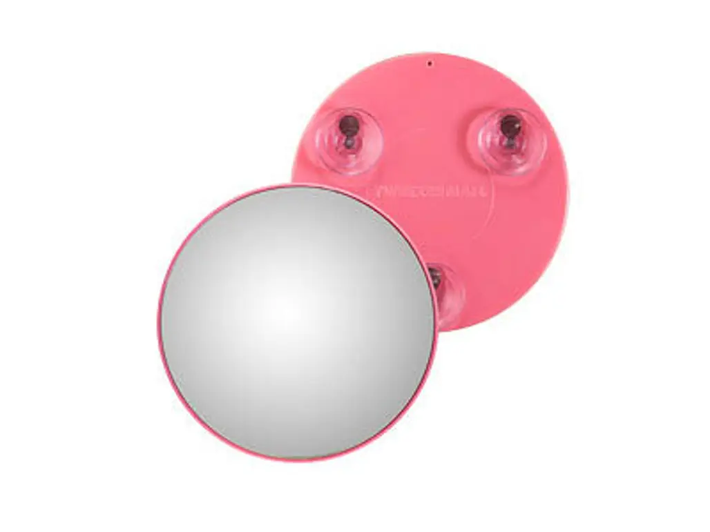 Tweezerman Pink Tweezermate 10x Magnification Travel Mirror, $15.00