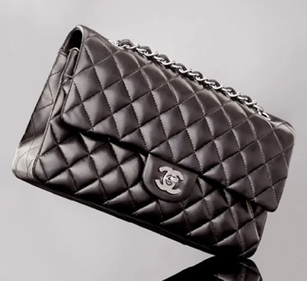 - Chanel 'Tibet' Shearling Gringes, Lamskin Flap Bag with Matching Mini Bag