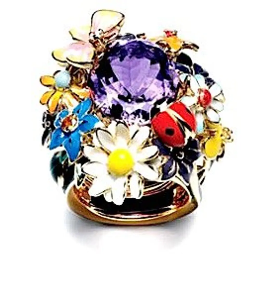 Dior "Diorette" Ring with Amethyst