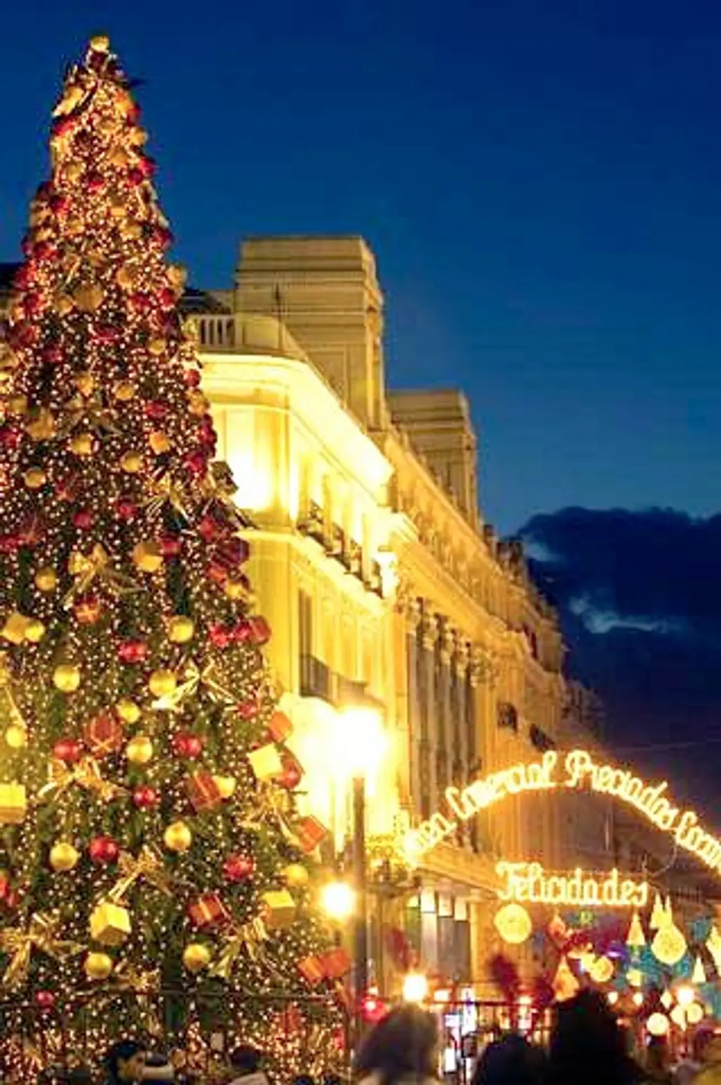 Christmas Tree at the Puerta Del Sol, Madrid