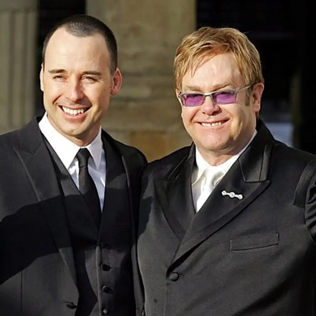 Elton John and David Furnish ...