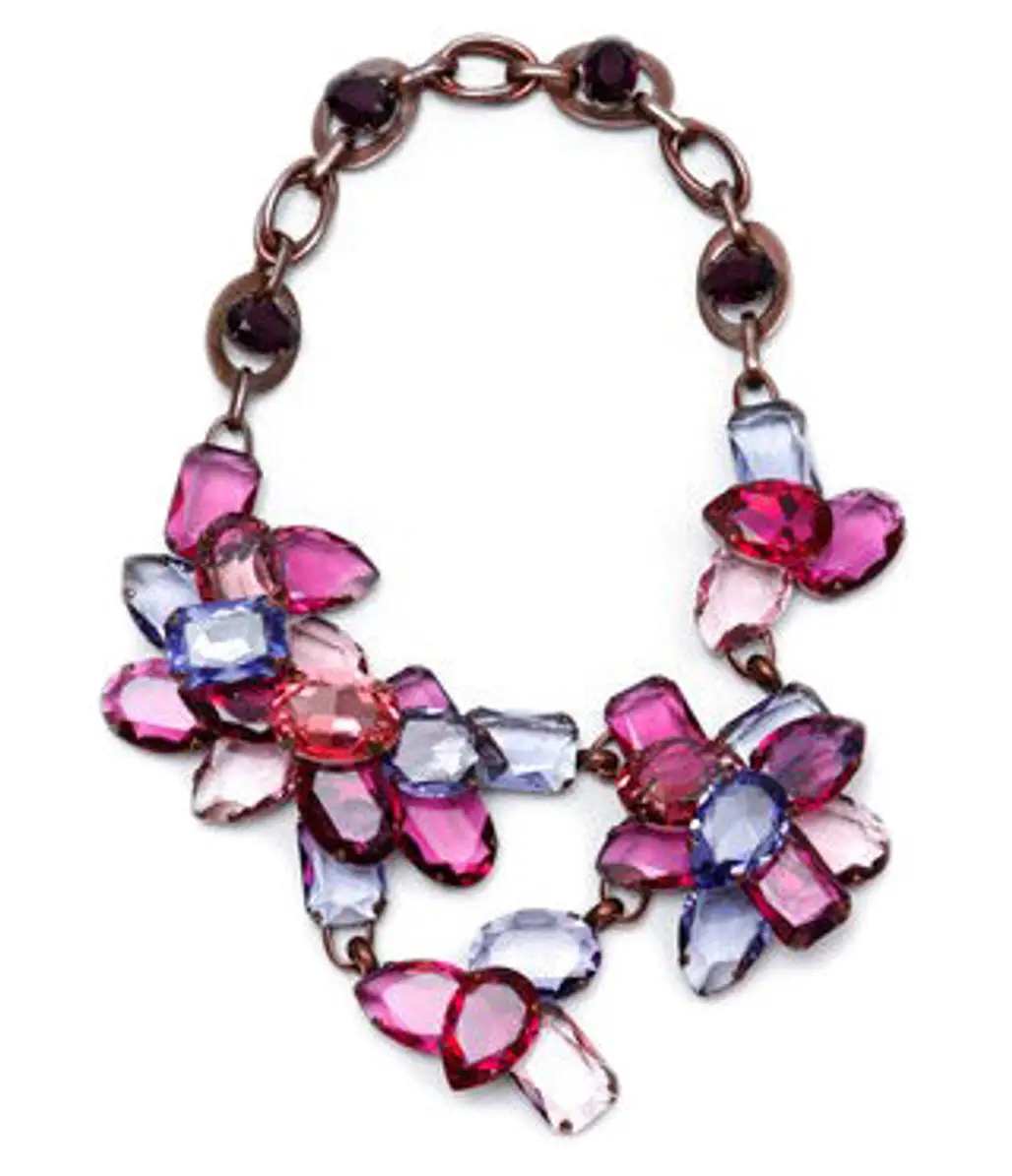 Lanvin - Multicolored Stone Necklace ...