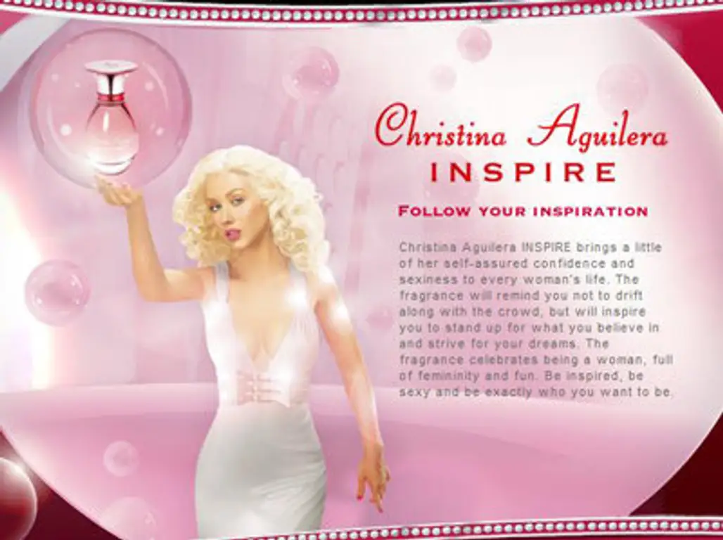 Christina Aguilera for Her Perfume Ad