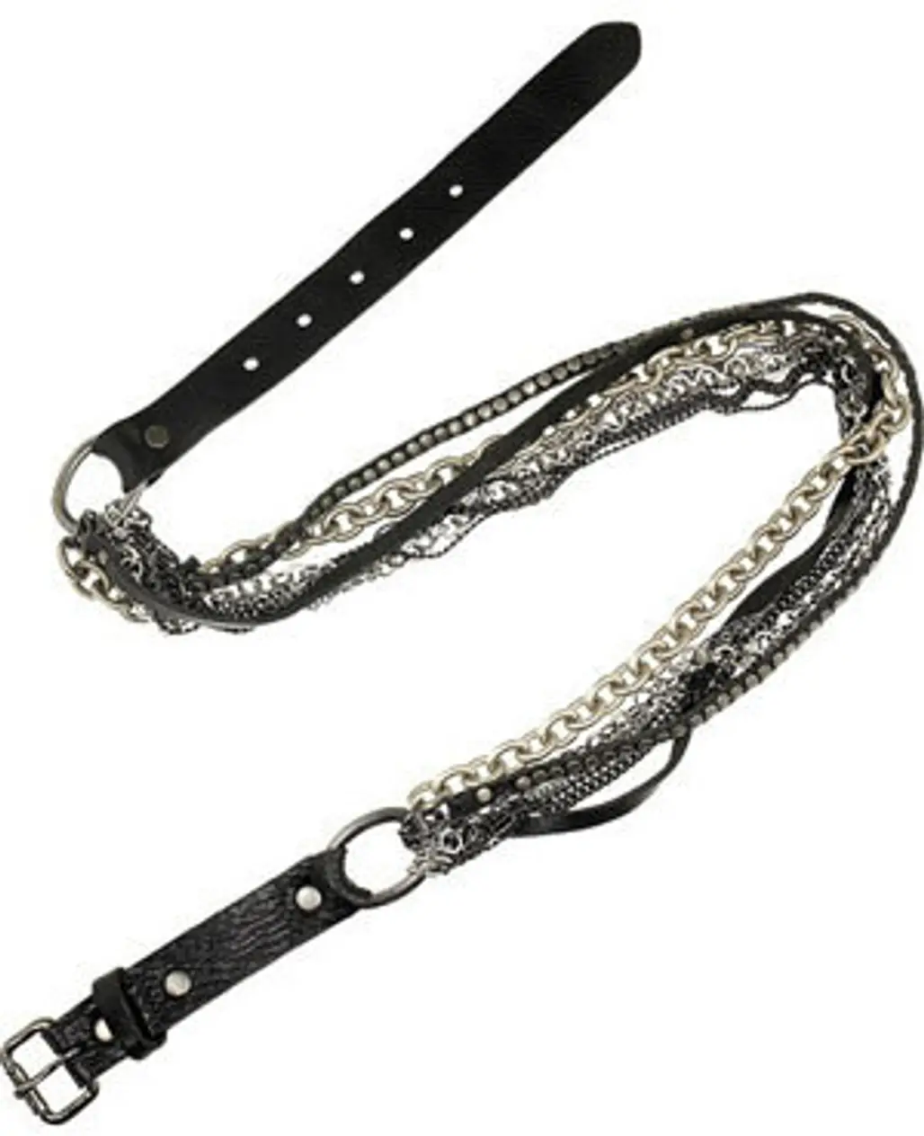 Electric Multi-chain Leather Belt