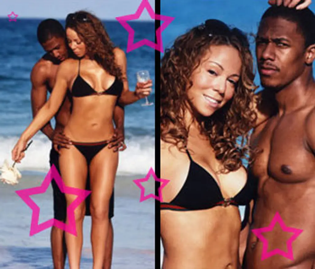 Mariah Carey and Nick Cannon for Elle