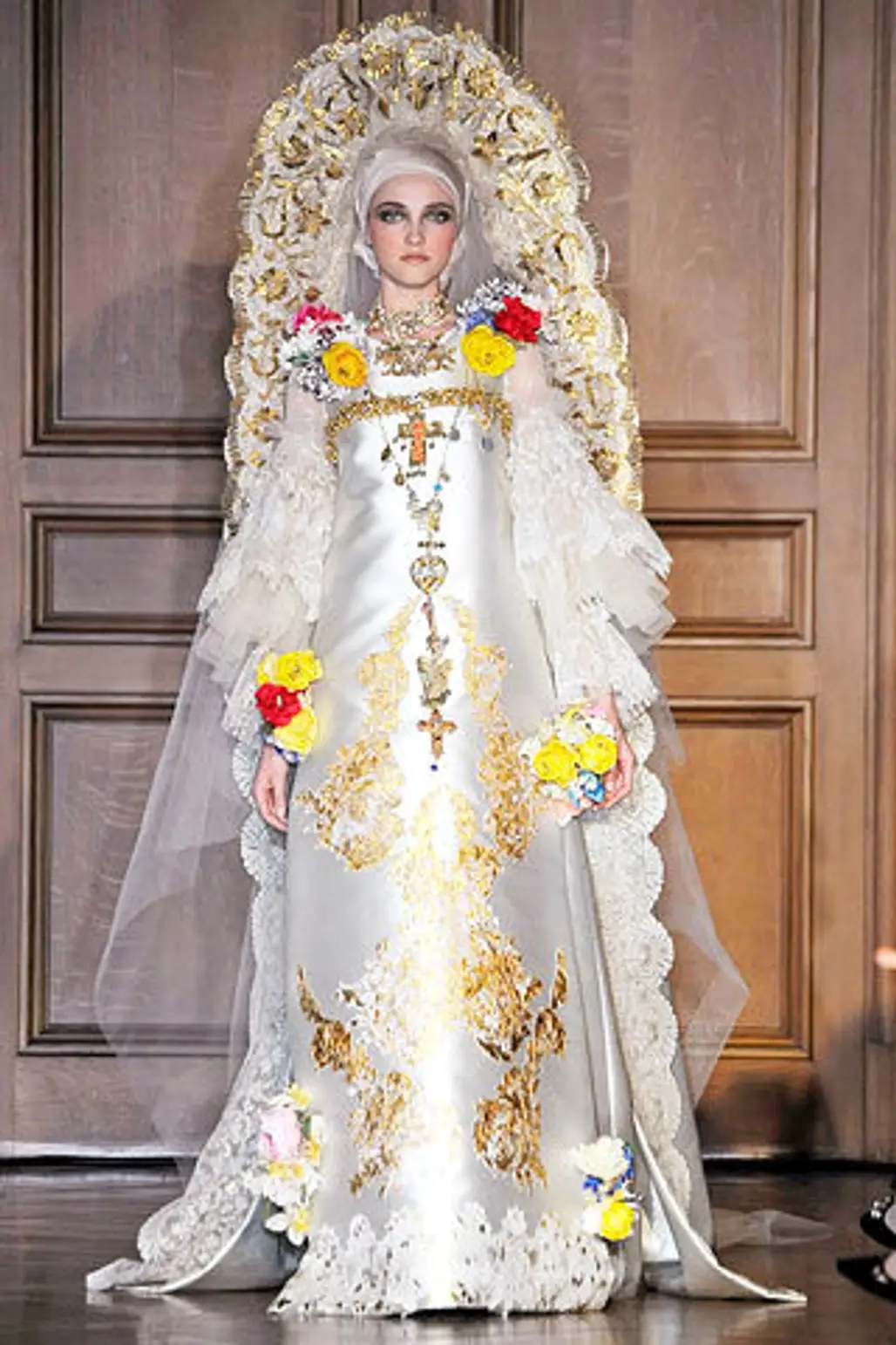 Christian Lacroix over the Top Folk Wedding Dress