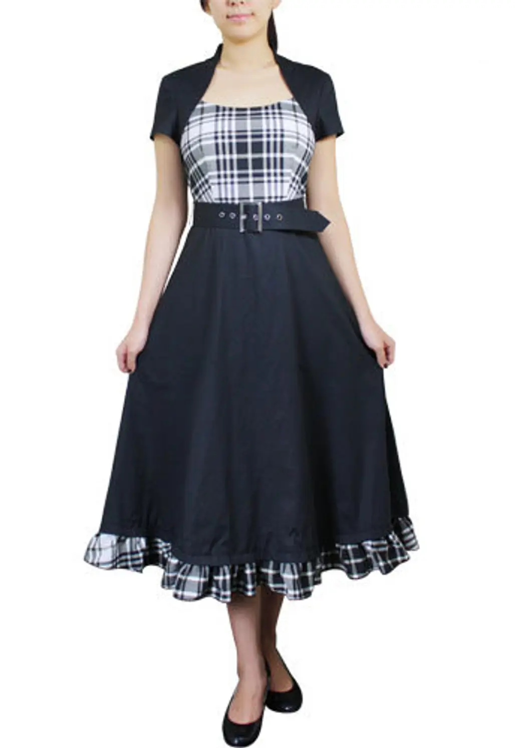 Smart and Sassy Plaid Belted Lucy Dress