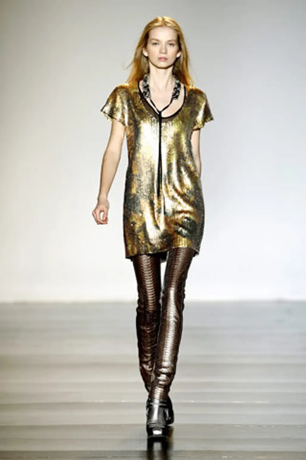 Barbara Bui's Midas Touch Gold Sequin Dress