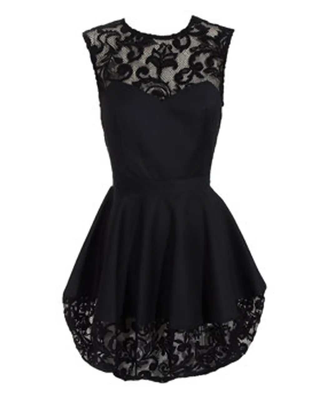 Opening Ceremony - Mini Dress with Lace Detail