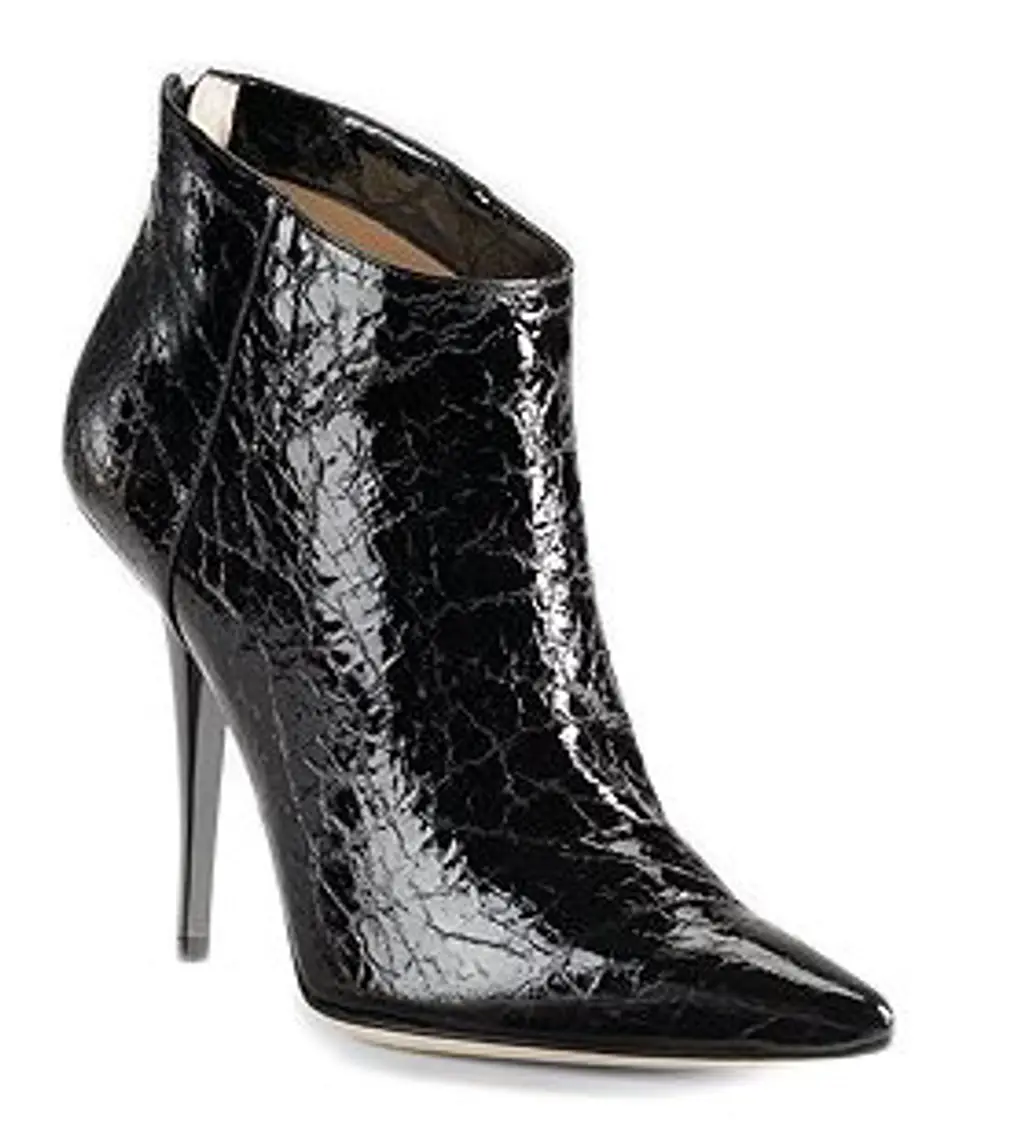 Jimmy Choo Textured Patent Ankle Boots