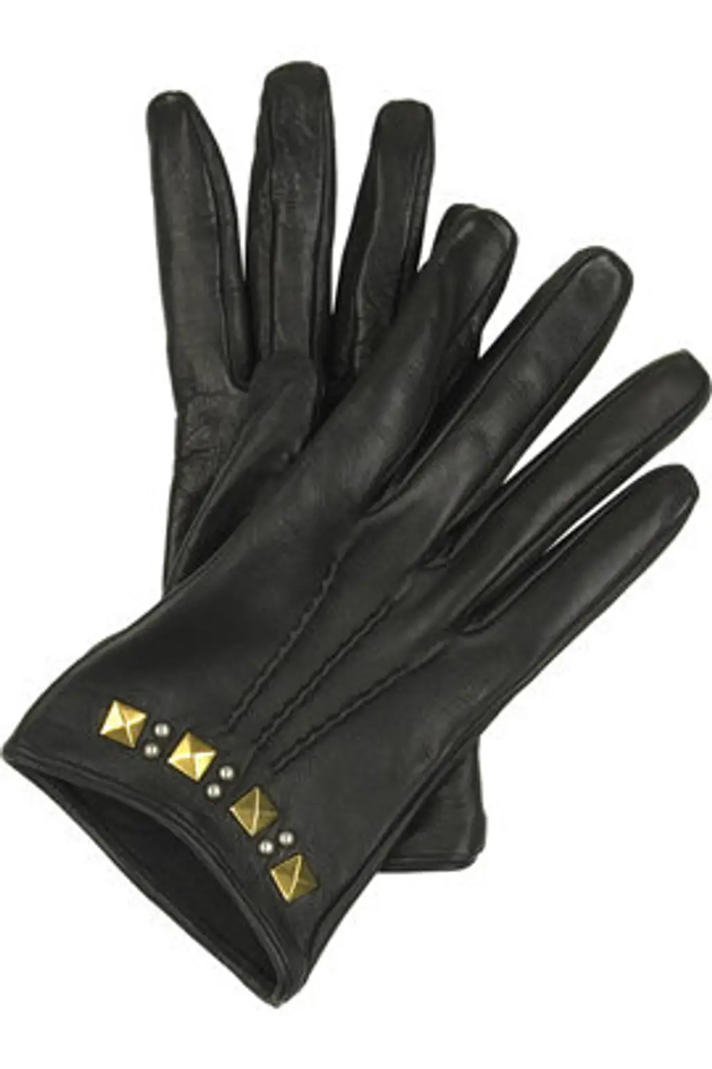 Miu Miu Cropped Leather Gloves