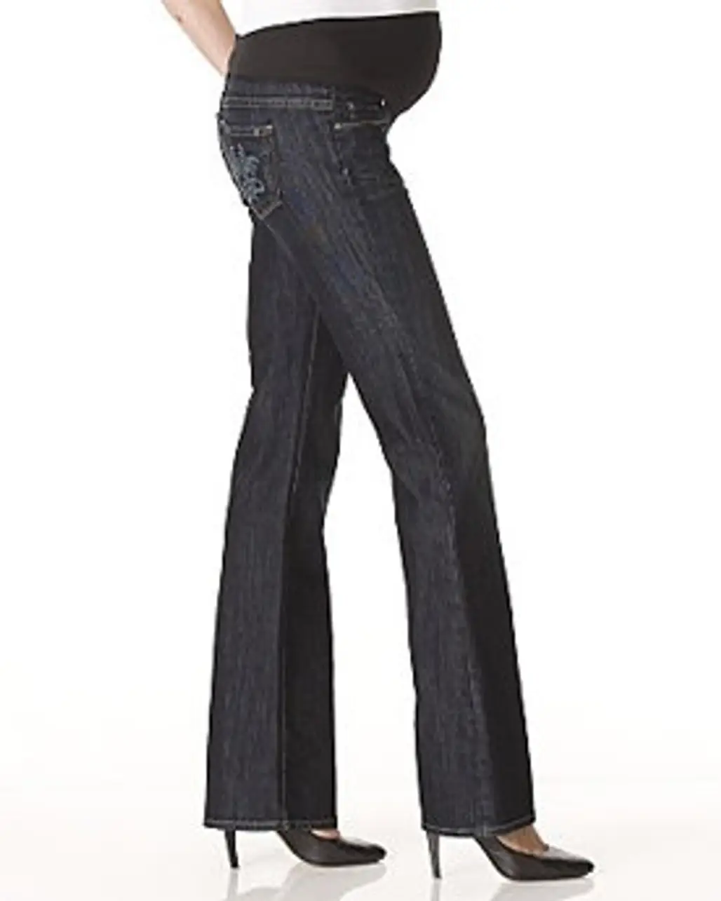 Paige Premium Denim "Laurel Canyon Las Palmas" Maternity Jeans in McKinley Wash